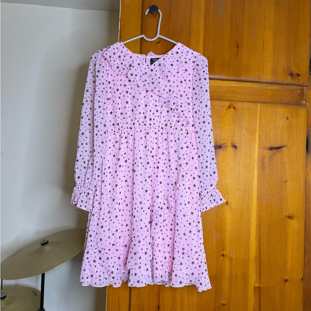 Pink Starry Kids Dress Zac Posen
